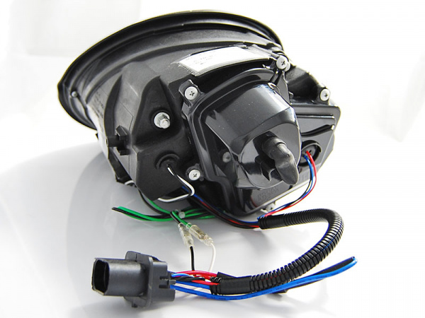 LED Tagfahrlicht Design Scheinwerfer für VW New Beetle 06-12 schwarz
